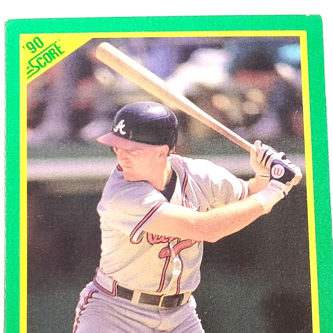 1990 Score Tommy Gregg Card No. 78 Atlanta Braves 1B VG/EX