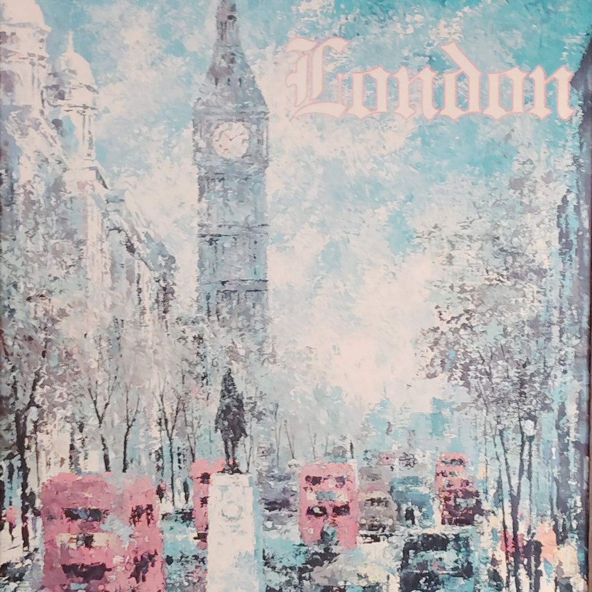 Vintage Delta Air Lines London Poster 1970s Jack Laycox Framed Big Ben