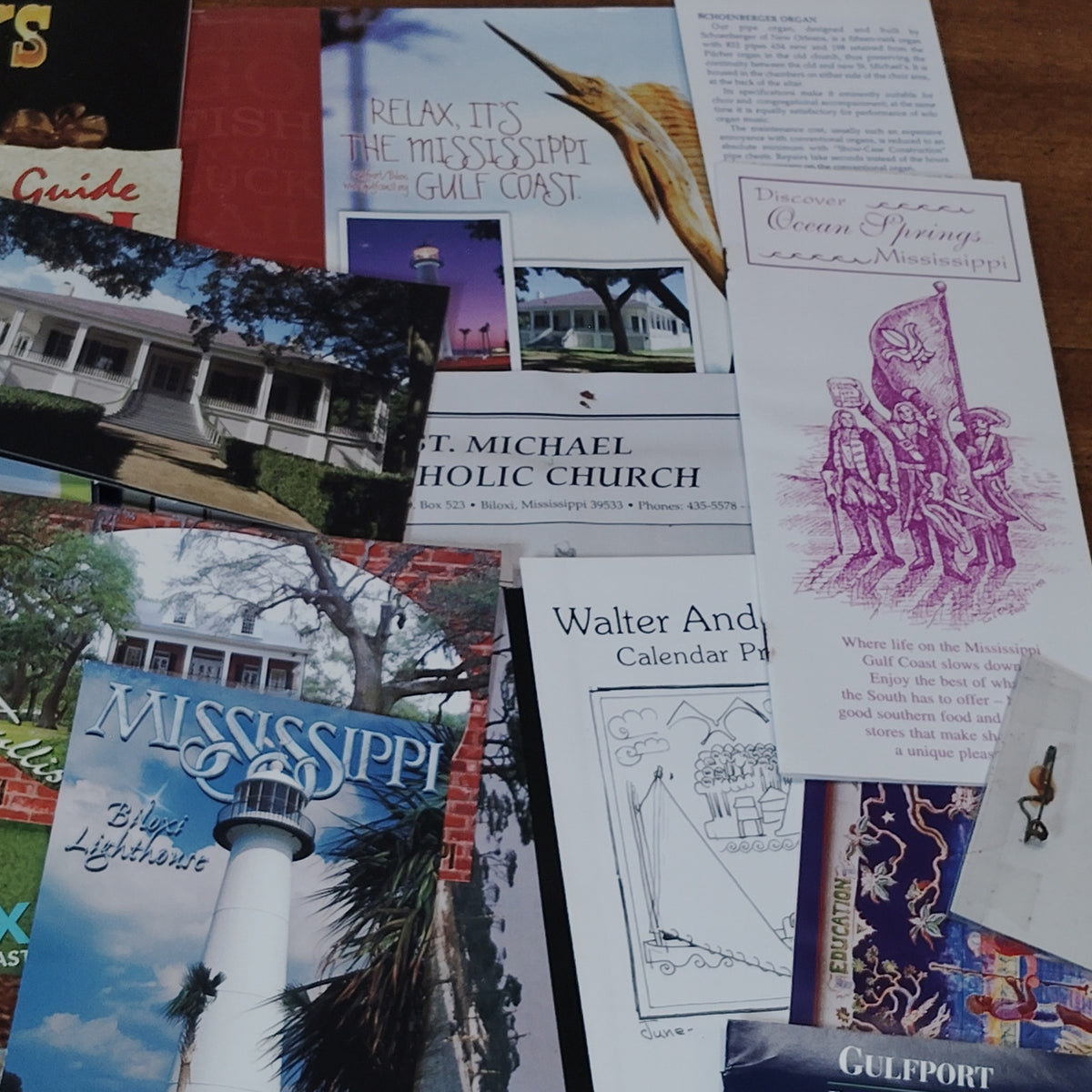 Mississippi Gulf Coast 2003 Travel Ephemera Collection - Multi-color Brochures