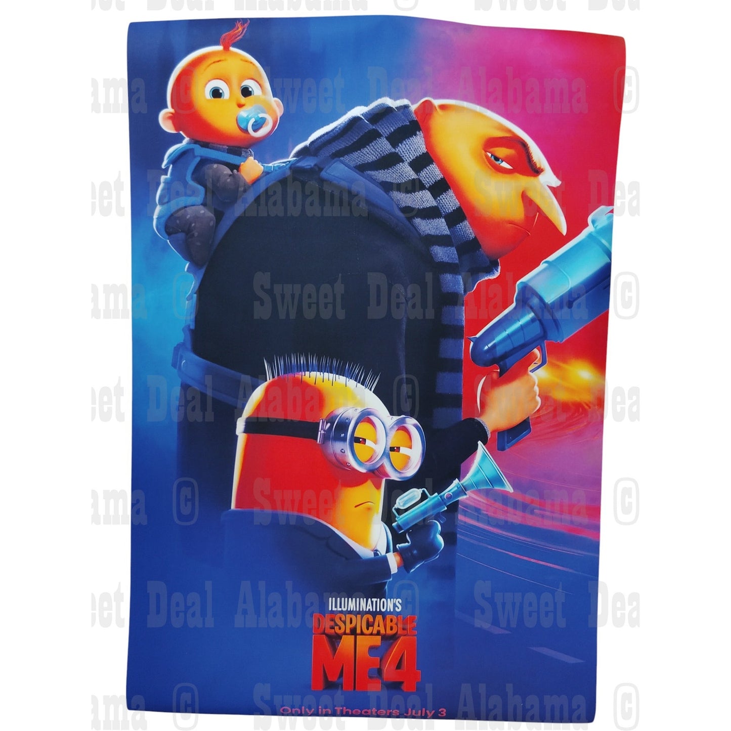 Despicable Me 4 – 16” x 24” Canvas Print of Movie Poster – Unframed
