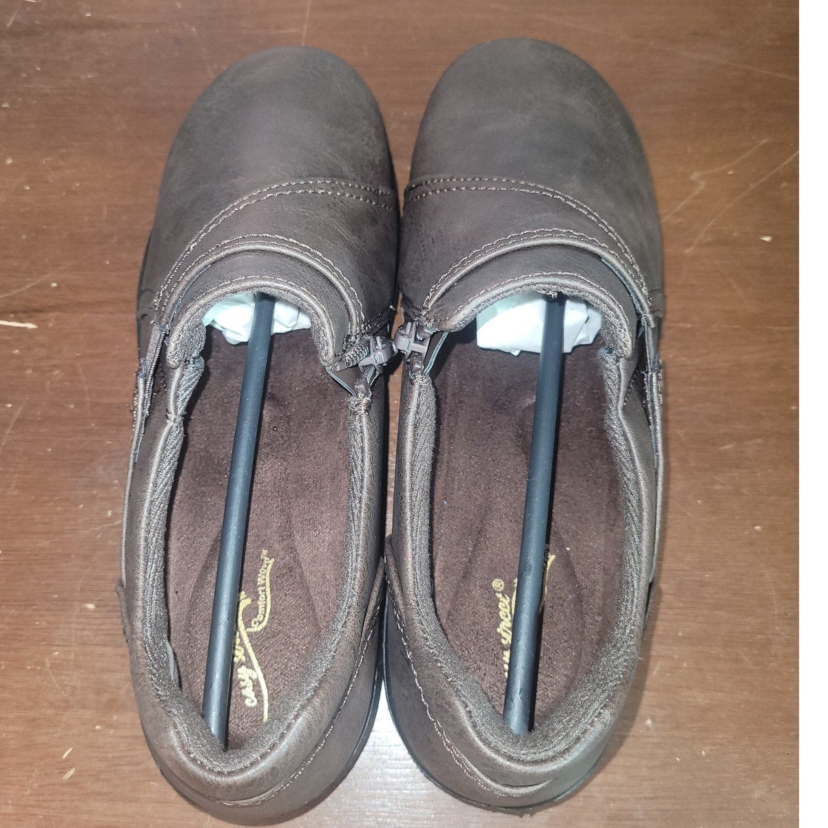 Easy Street Women’s Ariah Sneakers/Flats – Brown/Gore, Size 6M, Style: 31-9846