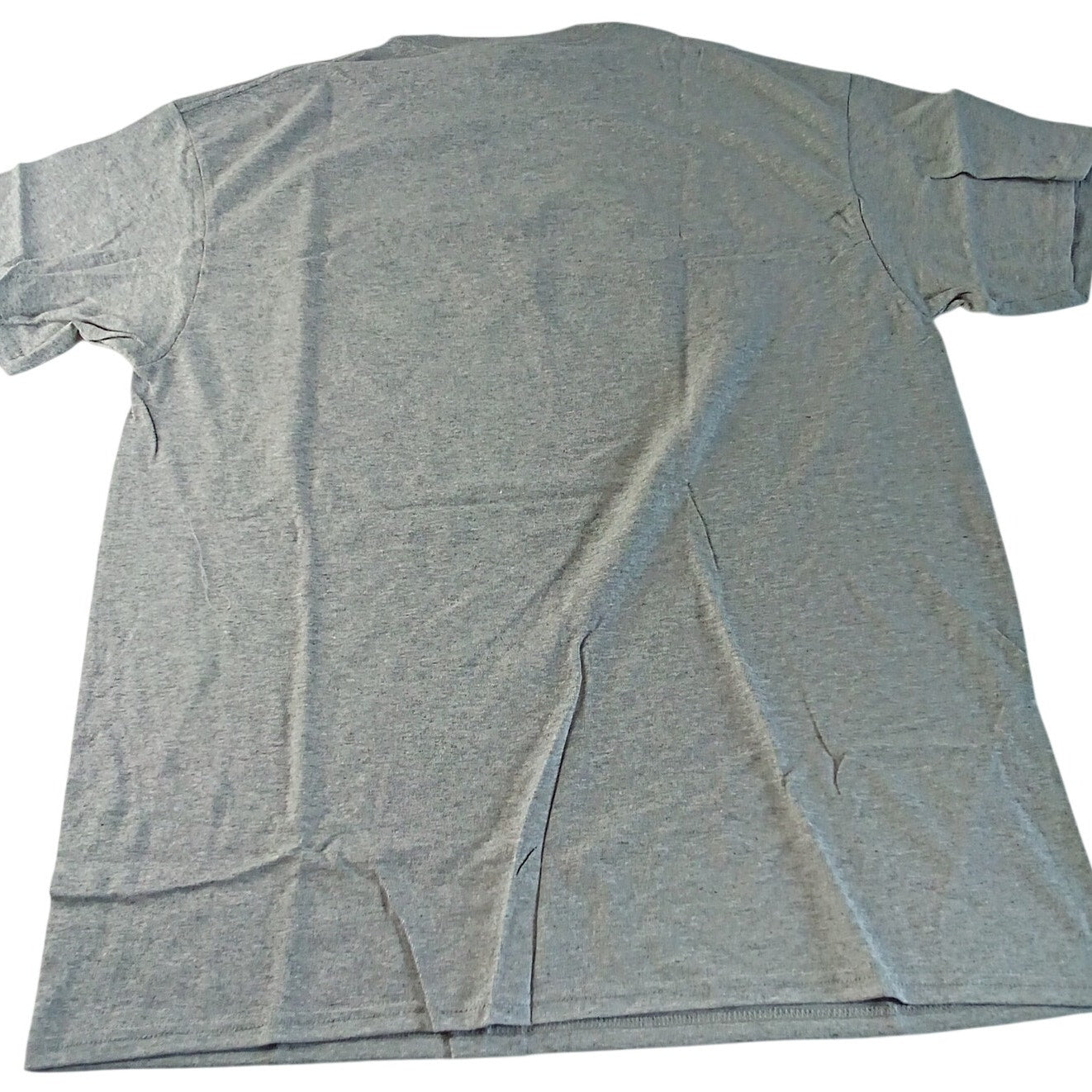 Men’s Heather Gray American Flag Graphic T‑Shirt – Large, Delta Pro Weight Tee