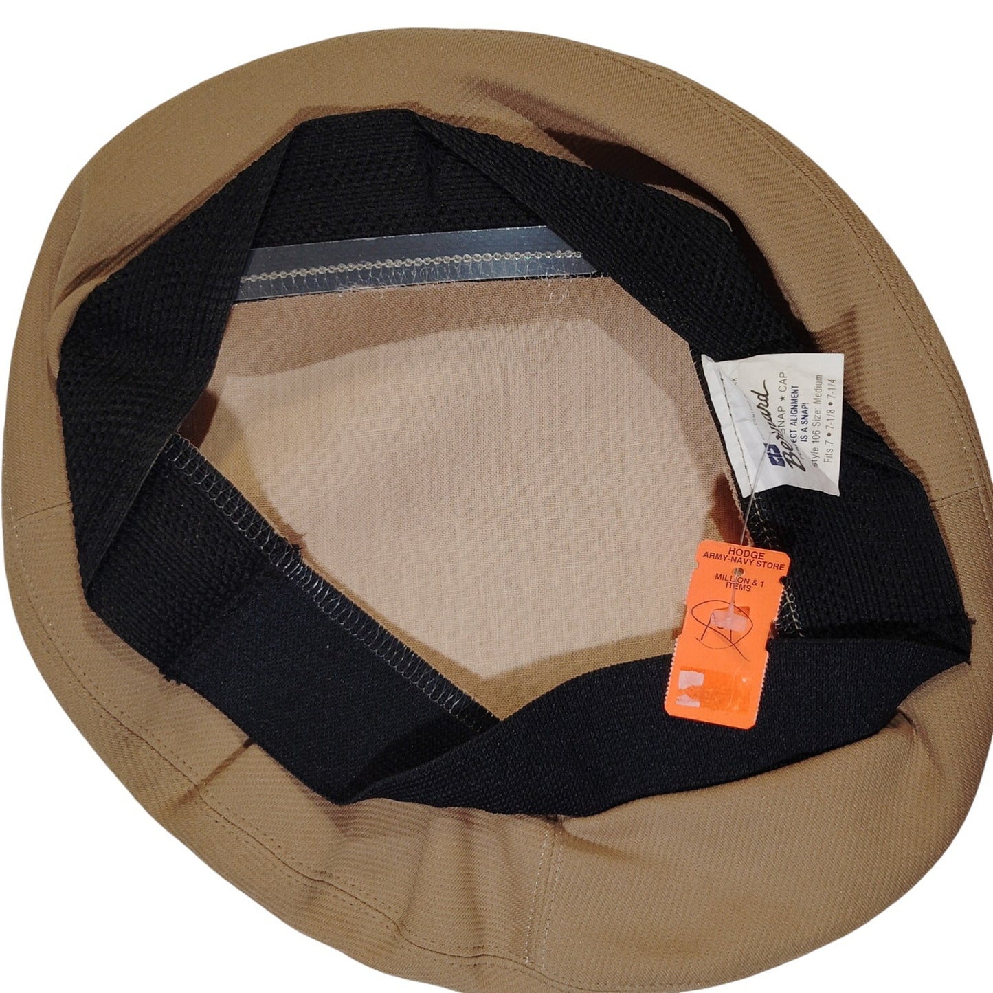 Bernard Cap Co. Snap Cap Crown Cover – Khaki, Size M (7 to 7-1/4), Pre-owned