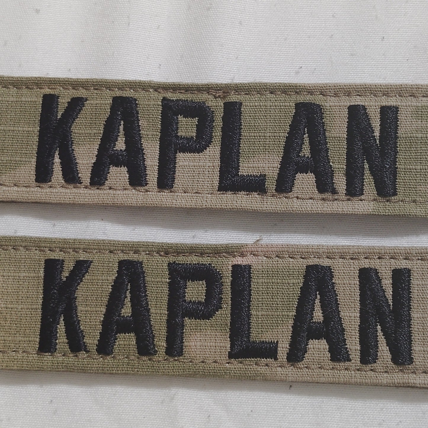 Name Tape “KAPLAN” – OCP Scorpion W2 – Hook Back – 5.5" × 1" – 2‑Pack