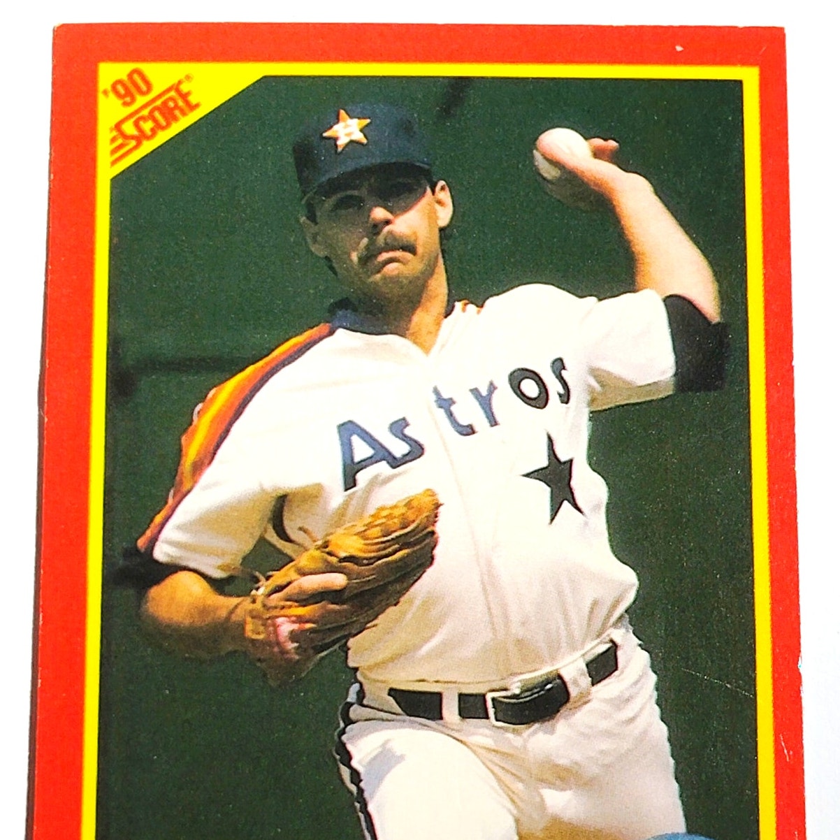 1990 Score Dan Schatzeder #418 Houston Astros Relief Pitcher MLB Baseball EX