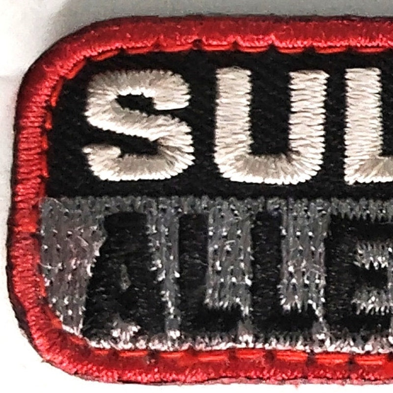 Sulfa Allergy Novelty Patch Medical Alert 2" × 1" Hook Back, Embroidered