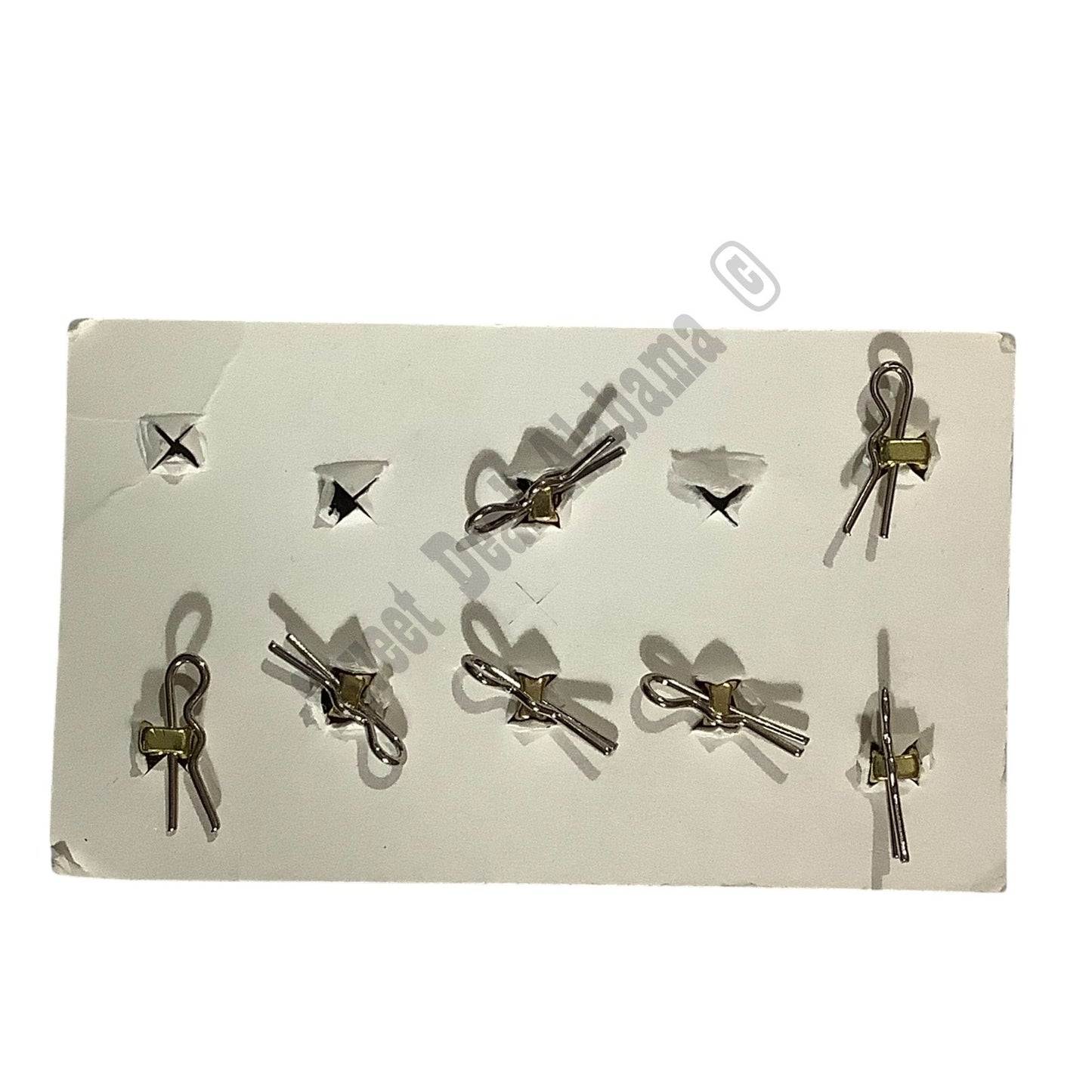 7-PK, Ira Green Inc., Sta-Brite Eagle Seal Buttons w/ Clips, 5/8" (4), 7/8" (3)