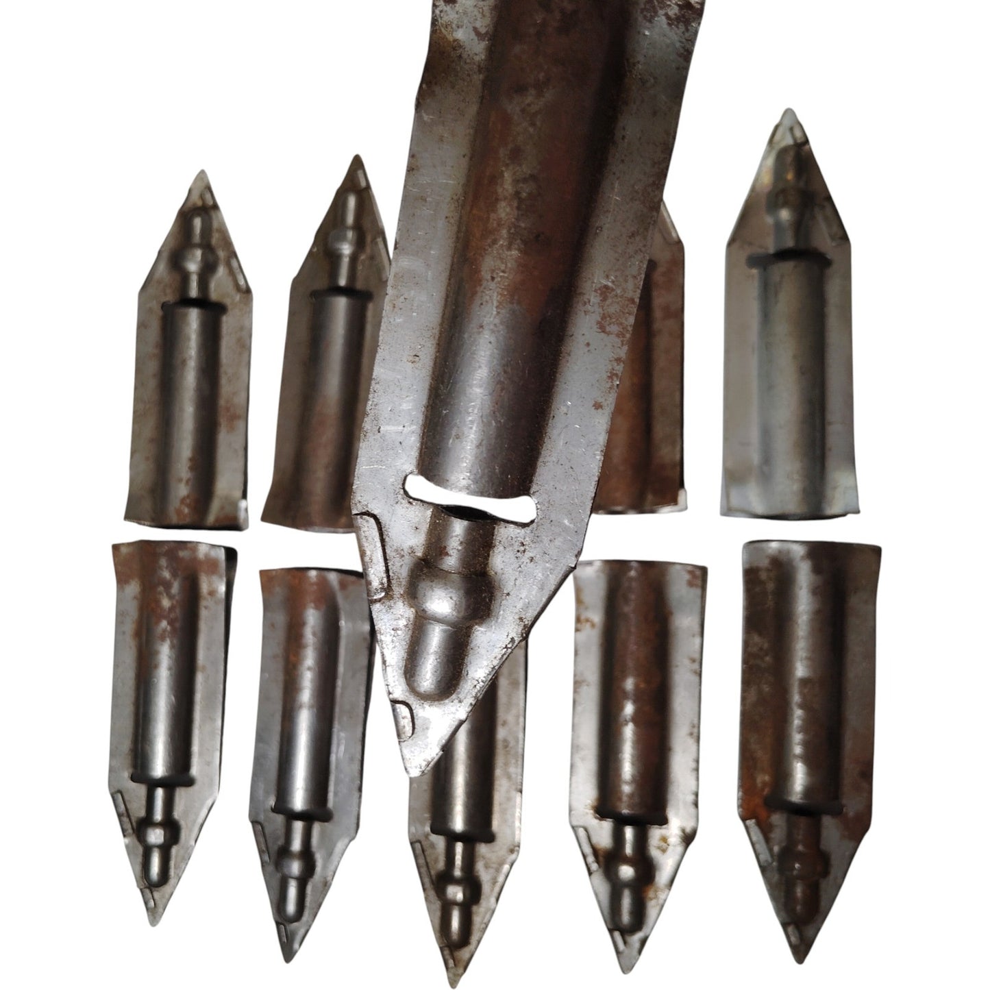 WWII-Era Type D-1 Airplane Mooring Kit Stakes – 11 Stakes with Carry Bag