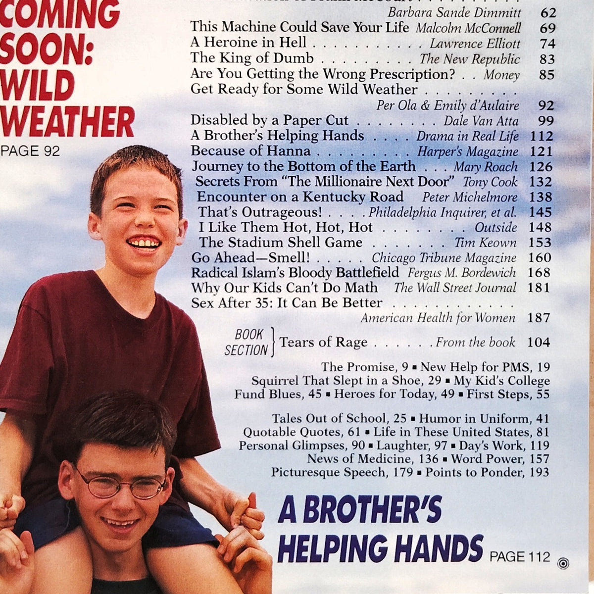 Reader's Digest November 1997 Magazine Vol 151 No 907 Brother's Helping Hands