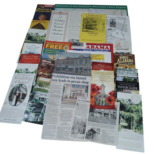 Mooresville, Alabama 2008 Travel Ephemera Lot - Vintage Brochures & Maps