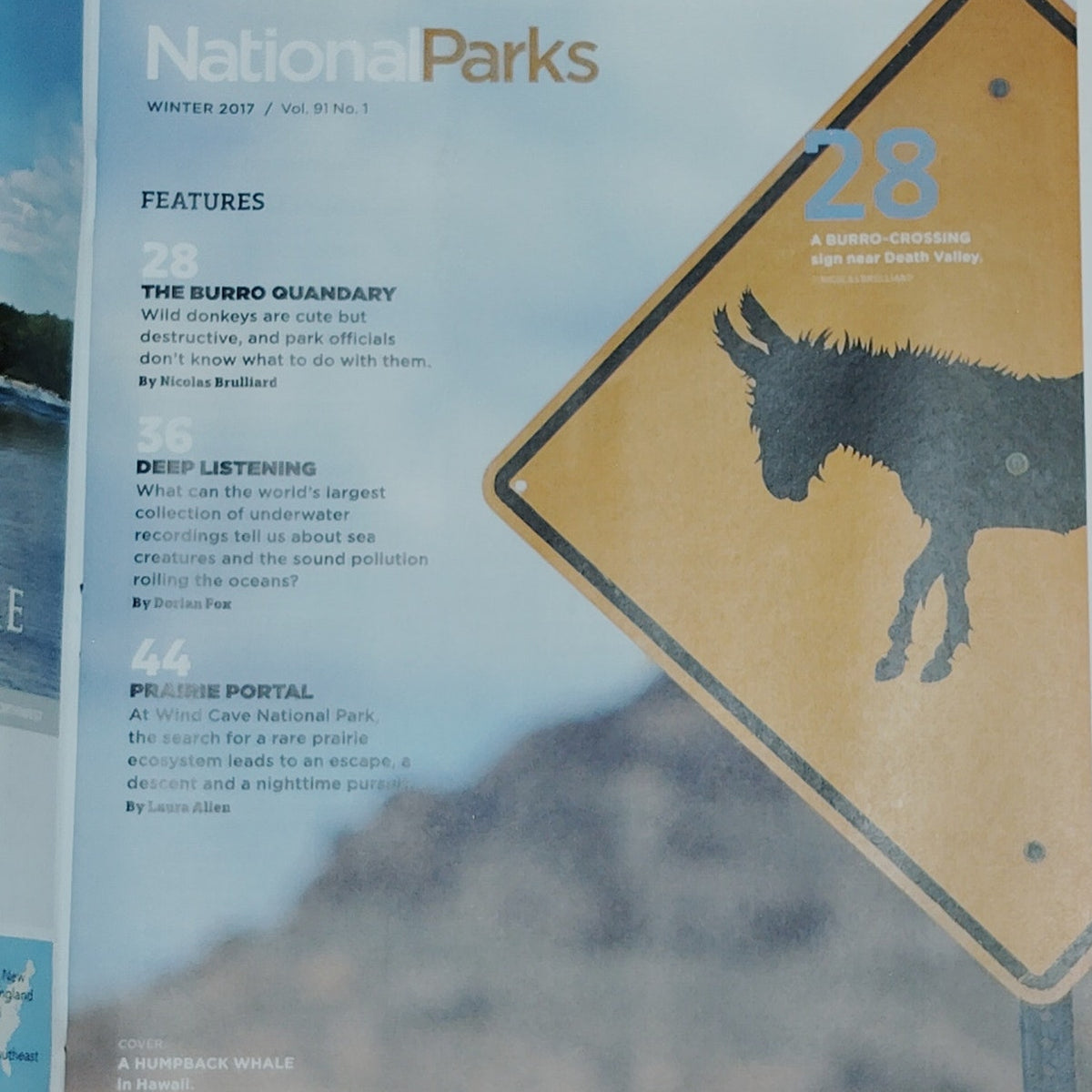 National Parks Magazine - Winter 2017: Deep Listening, Burro Quandary