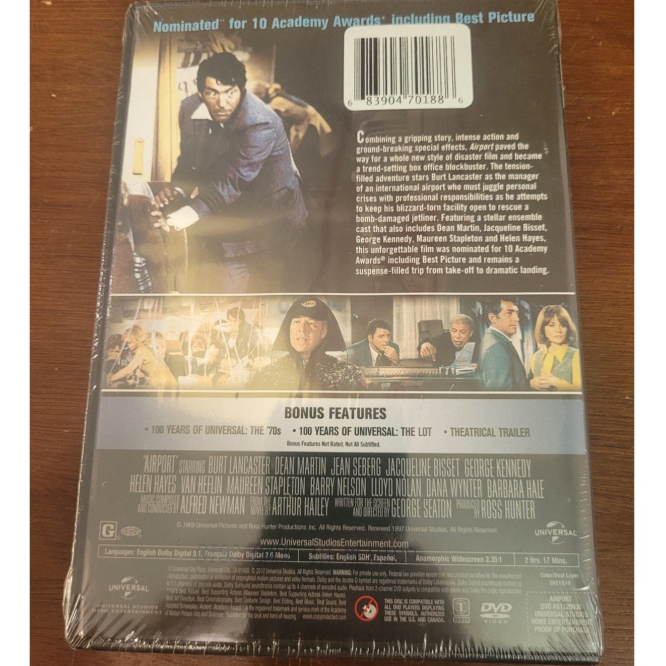 Airport DVD 1970 Disaster Drama – Burt Lancaster, Dean Martin