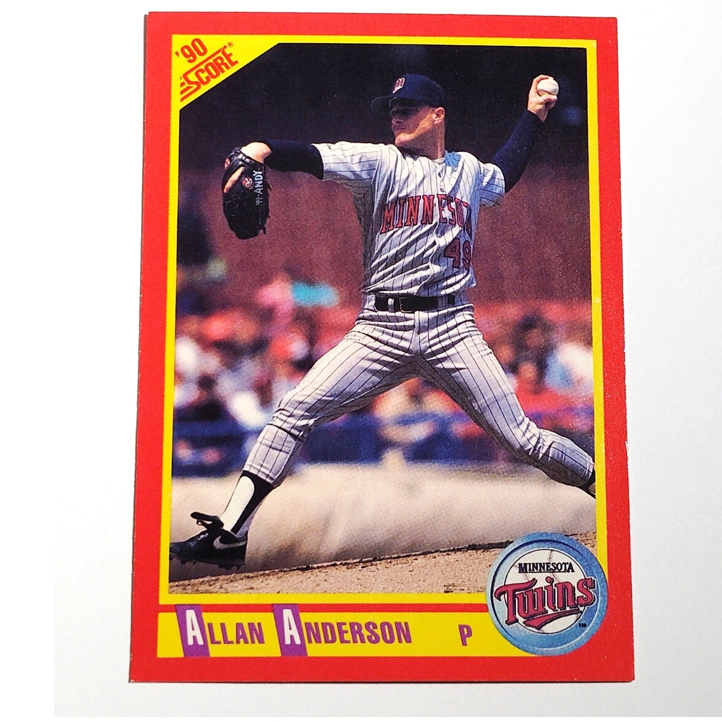 1990 Score Allan Anderson #292 Minnesota Twins Pitcher MLB Baseball EX