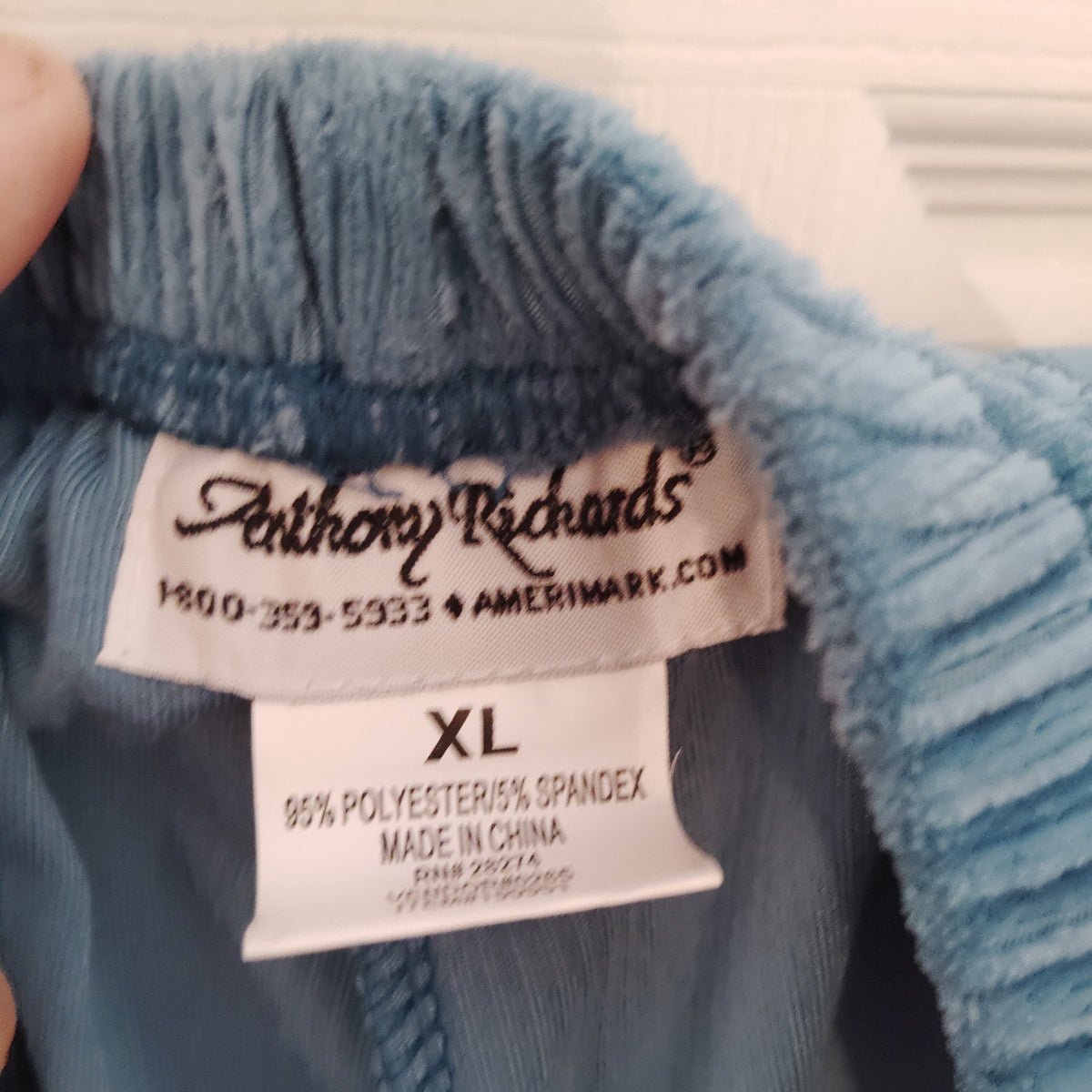 Anthony Richards Teal 3‑Piece Corduroy Pant Set Women’s XL Exc. Estate Outfit