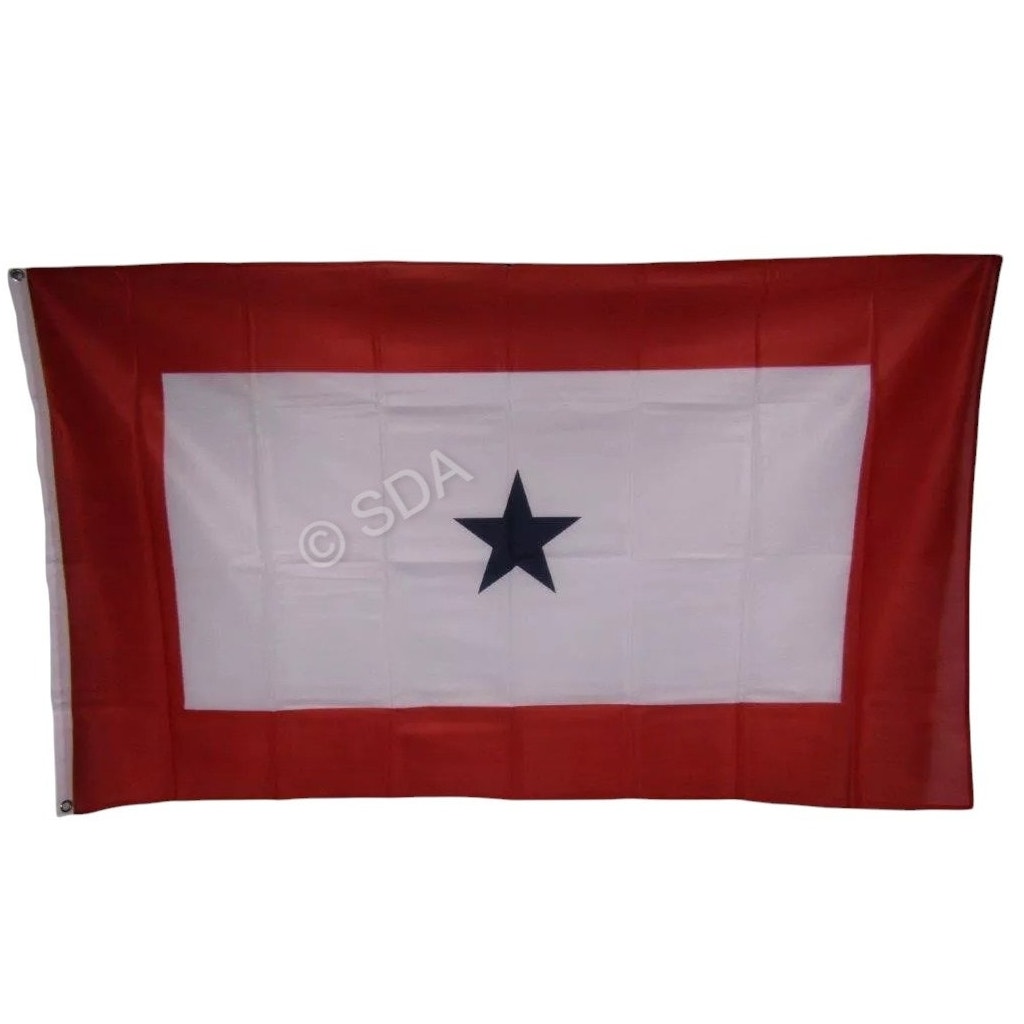 Military Families One Blue Star in Service Flag, 3' x 5' 100D Poly Flag / Banner