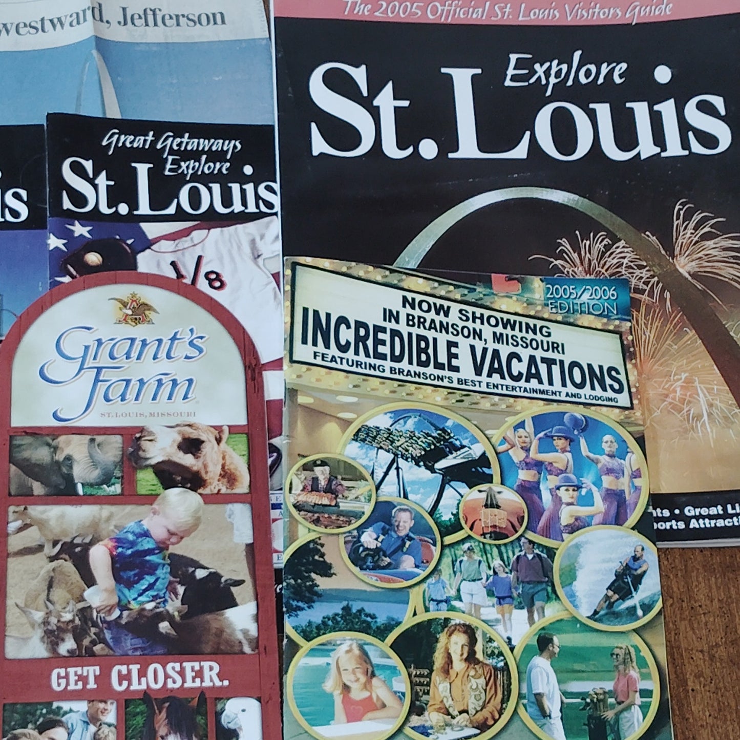 St. Louis & Branson Missouri Travel Ephemera- 2005 Visitors Guides, Grant's Farm