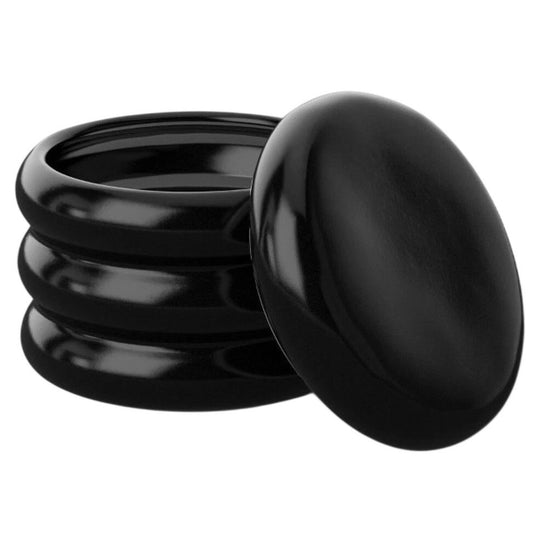 Bubble Lidded Box  6" H × 4.5" W Black Ceramic Storage Container Room Essentials