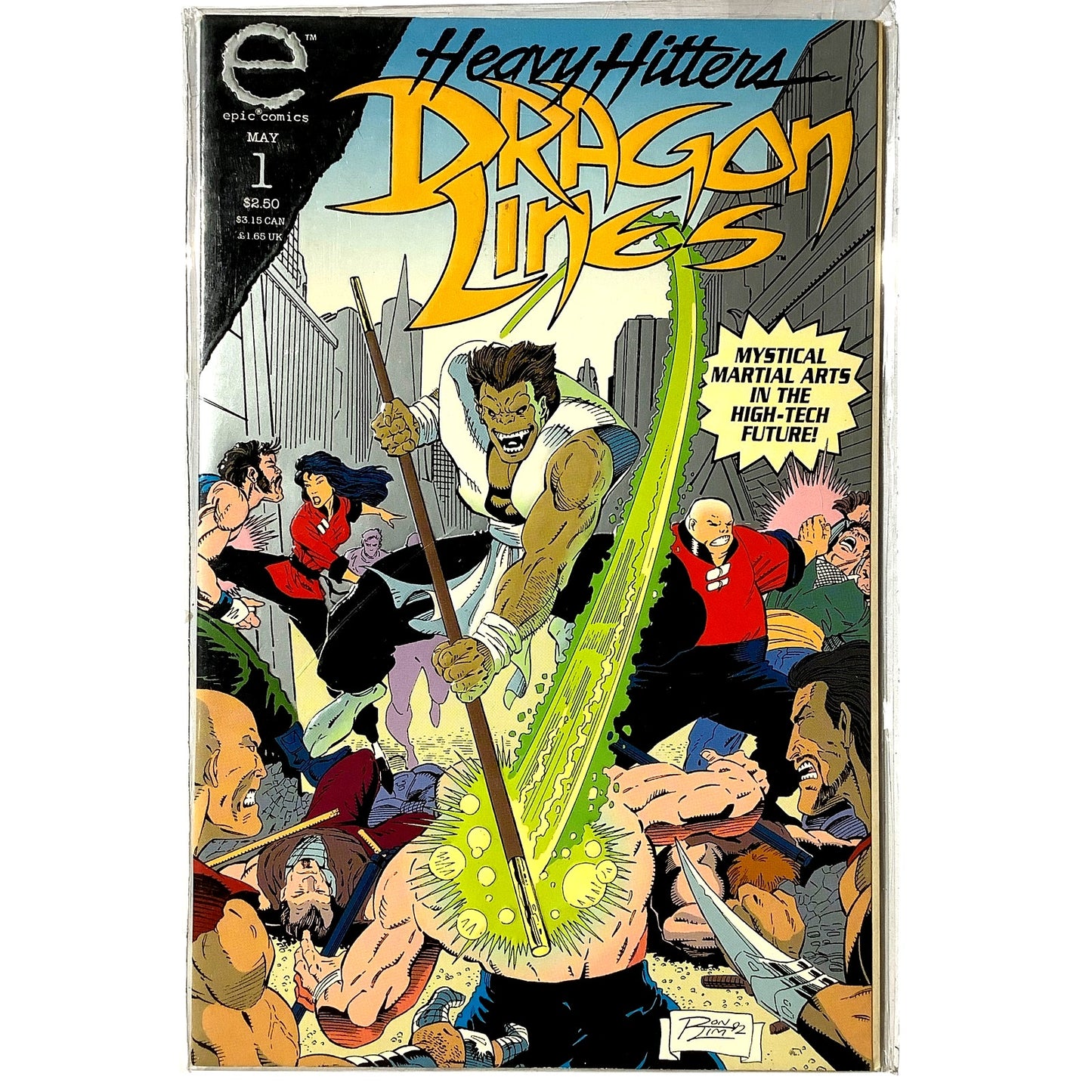 Heavy Hitters Dragon Lines #1, May 1993, Epic Comics,  NM 9.4