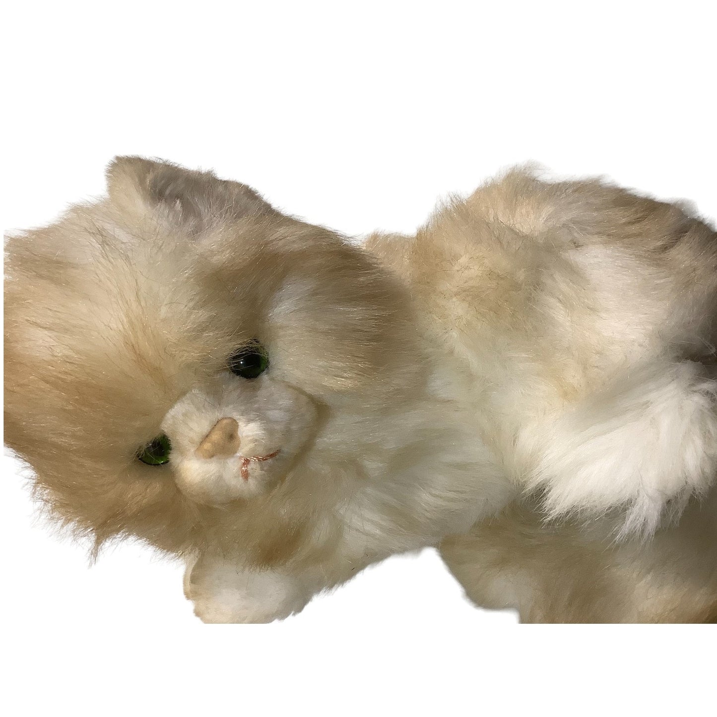 Rare VTG RUSS Berrie (UK) LTD. ENGLAND, NIKKI, 12"L X 7"H Plush Long-Haired Cat