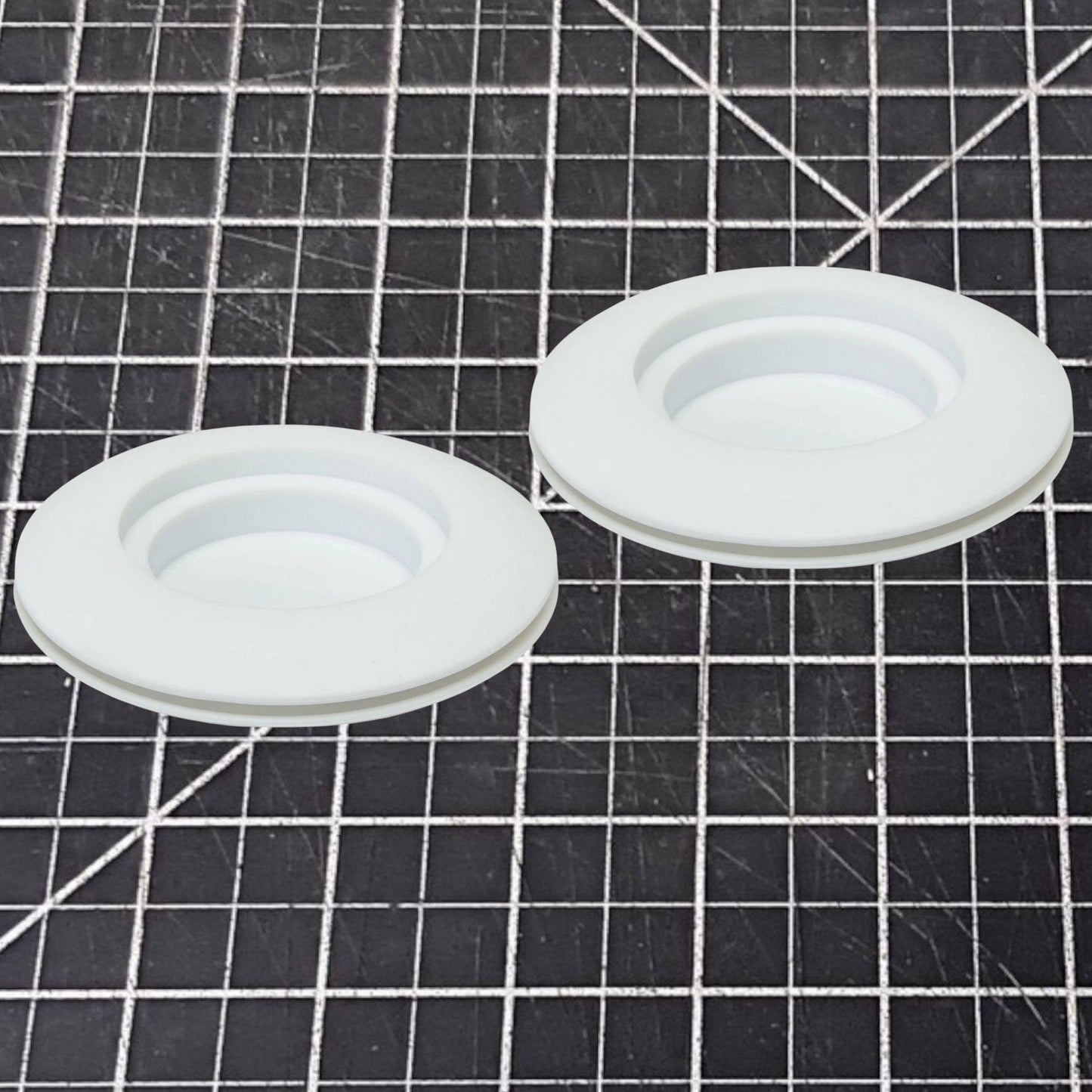 2-PK Onn Silicone MagSafe Charger Holder, White, For iPhone 12 & 13 Series Phone