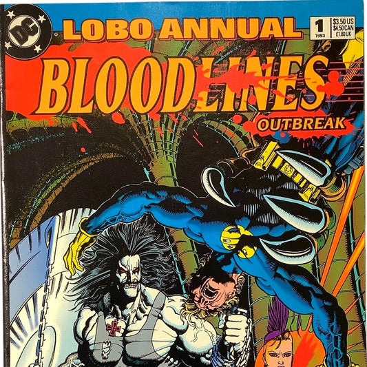 DC Comics, Lobo Annual Bloodlines Outbreak #1, May 1993, NM 9.4
