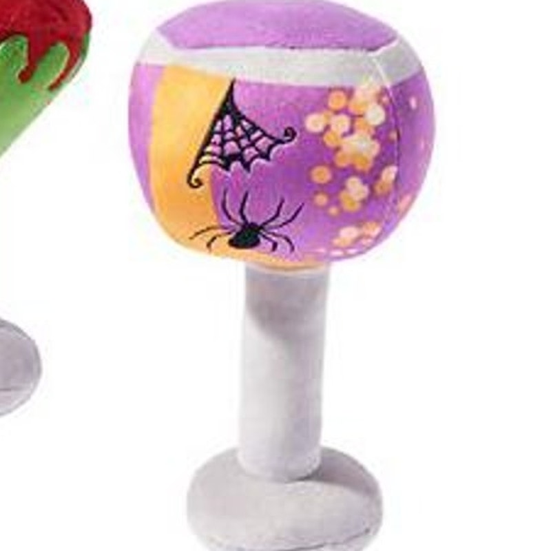 Frisco Halloween Cocktail Plush Squeaky Dog Toy Medium 2‑Pack