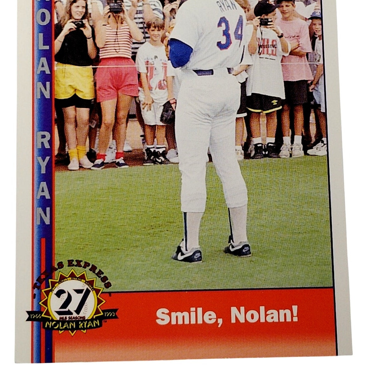 1993 Pacific Texas Express Nolan Ryan 235 Texas Rangers Pitcher Baseball Card NM