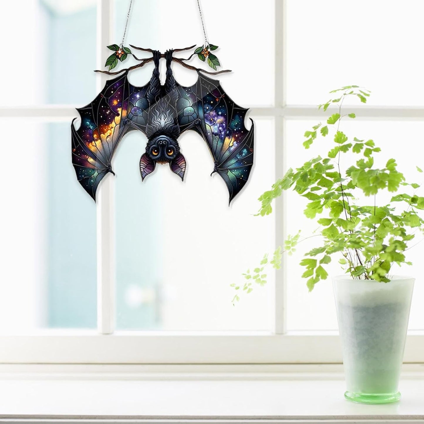 Generico Acrylic Halloween Bat Sun Catcher Hanging Window Ornament