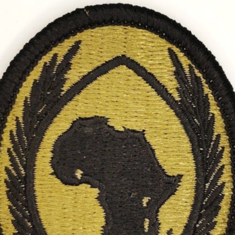 US Army AFRICOM OCP Shoulder Patch 3" × 2‑3/8" Subdued Hook‑Back