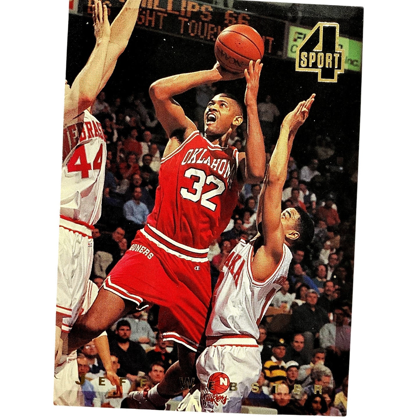Jeff Webster, Univ. of Oklahoma (F), Classics 1994, 4Sport Card 40, NM+