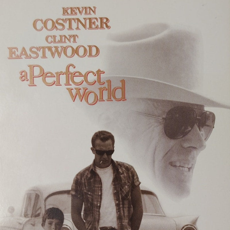 A Perfect World VHS 1993 Kevin Costner Clint Eastwood Drama Thriller Vintage