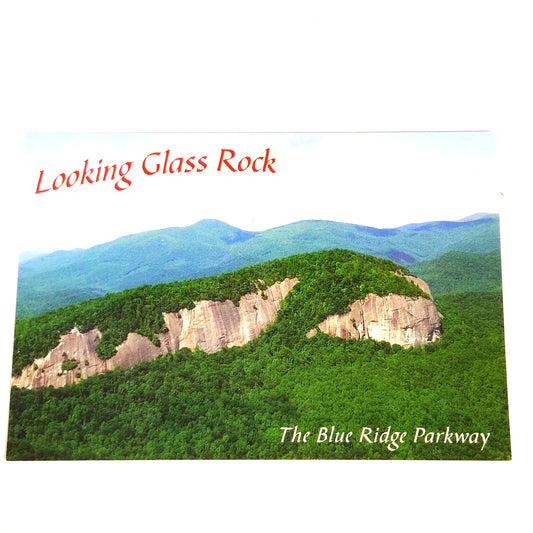 VTG Looking Glass Rock NC Postcard APS Jim Doane Quartz Formation NOS
