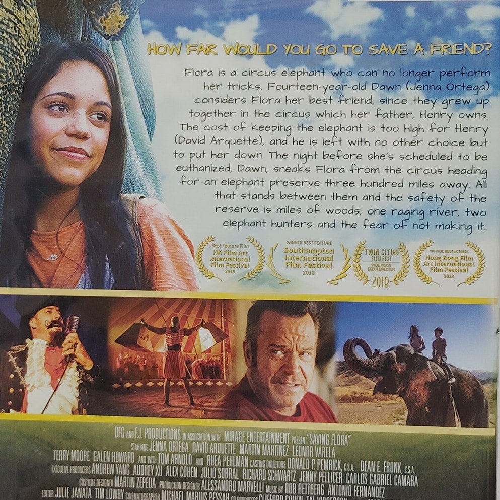 Saving Flora (2019) DVD – Family Drama Starring Jenna Ortega & David Arquette