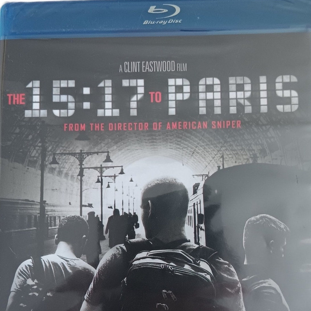 The 15:17 to Paris - Blu-ray, 2018 True Story Drama, Spencer Stone, NIP