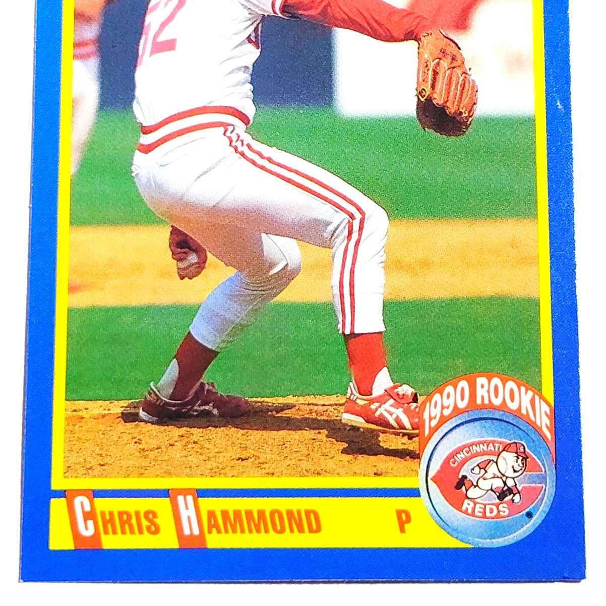 1990 Score Chris Hammond RC #629 Cincinnati Reds Rookie Pitcher MLB Baseball EX