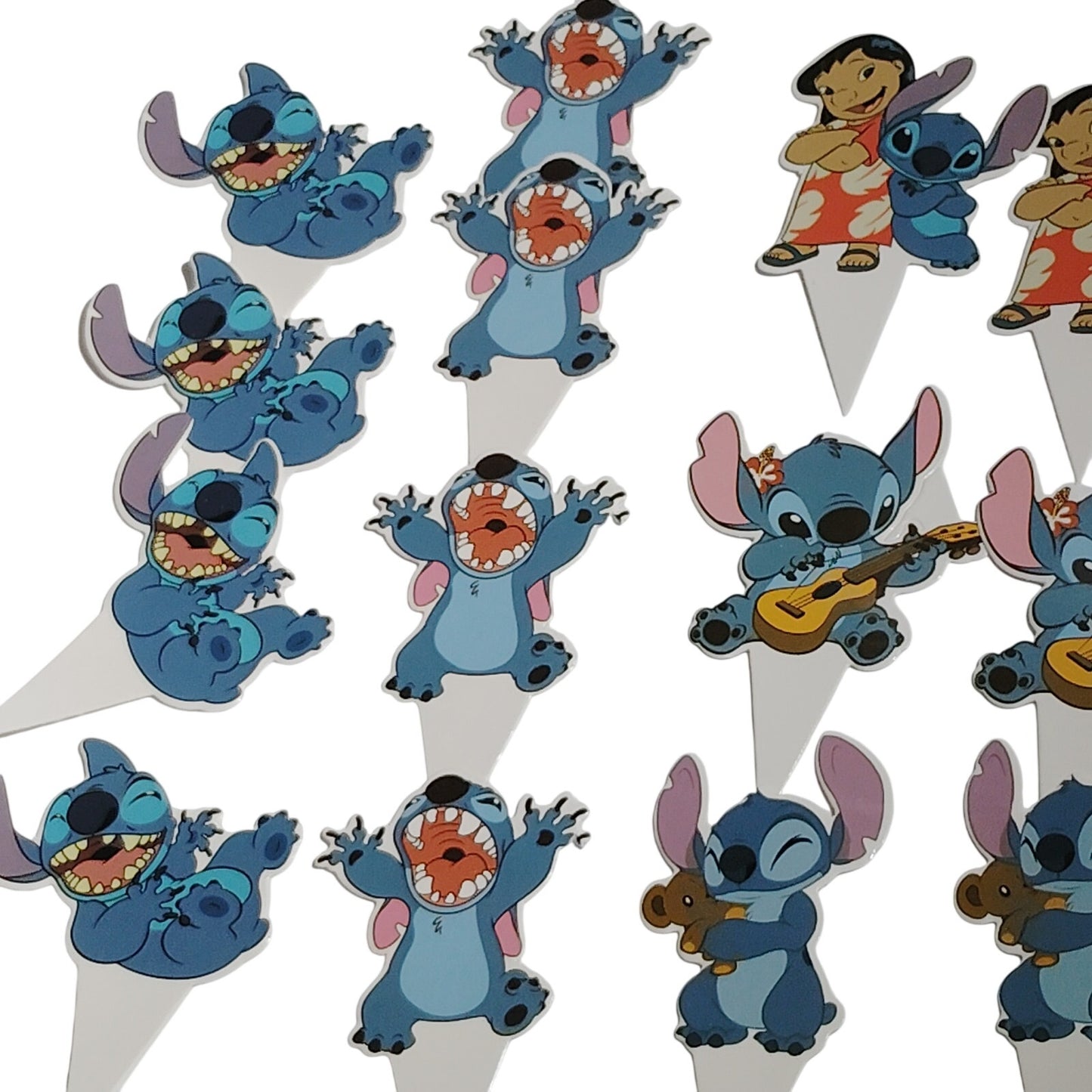 24 Ct Lilo & Stitch Cupcake Toppers Party Decorations