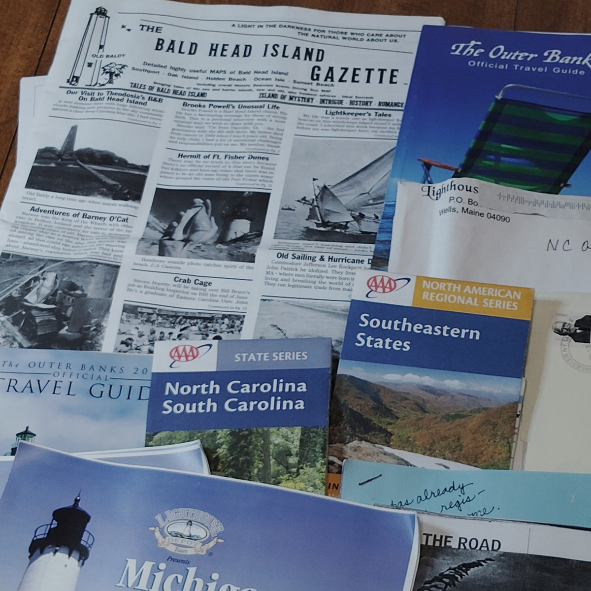 Vintage 2006 North Carolina Lighthouse Tour Ephemera Lot- Outer Banks, Bald Head