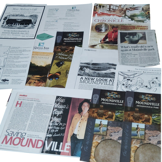 Moundville, AL Vintage Ephemera Collection - Travel Souvenirs & Information
