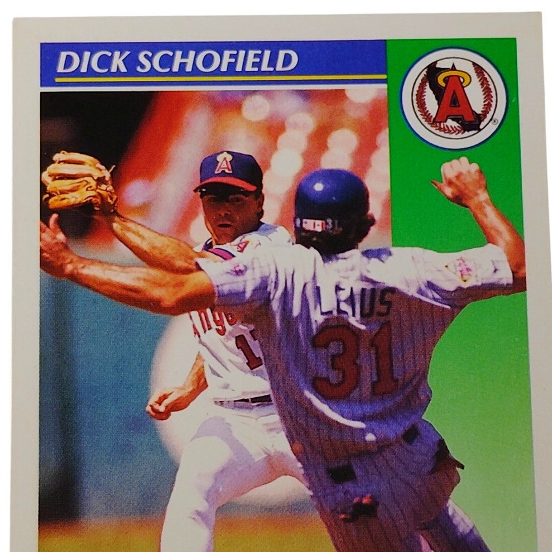 1992 Score Dick Schofield #552 California Angels Shortstop MLB Baseball NM