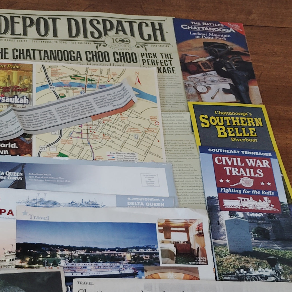 Chattanooga Tennessee 2009 Delta Queen Ephemera Collection - Travel Souvenirs