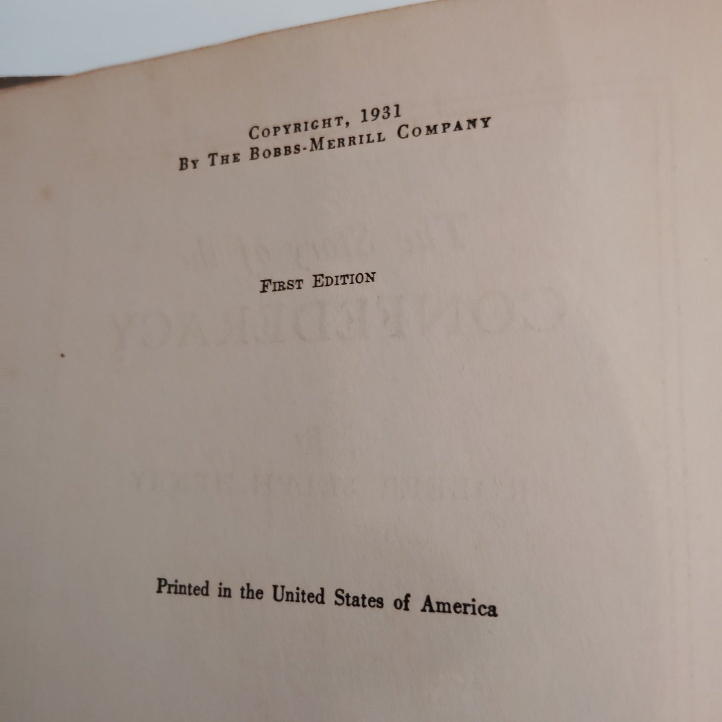 The Story of the Confederacy Robert Selph Henry 1st Ed 1931 Hardcover Grey Book