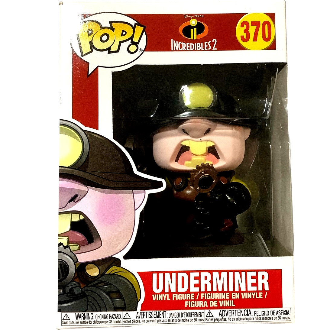 Funko POP! Disney: Incredibles 2 - Underminer 370  FAC-053571-18235 Vinyl Figure
