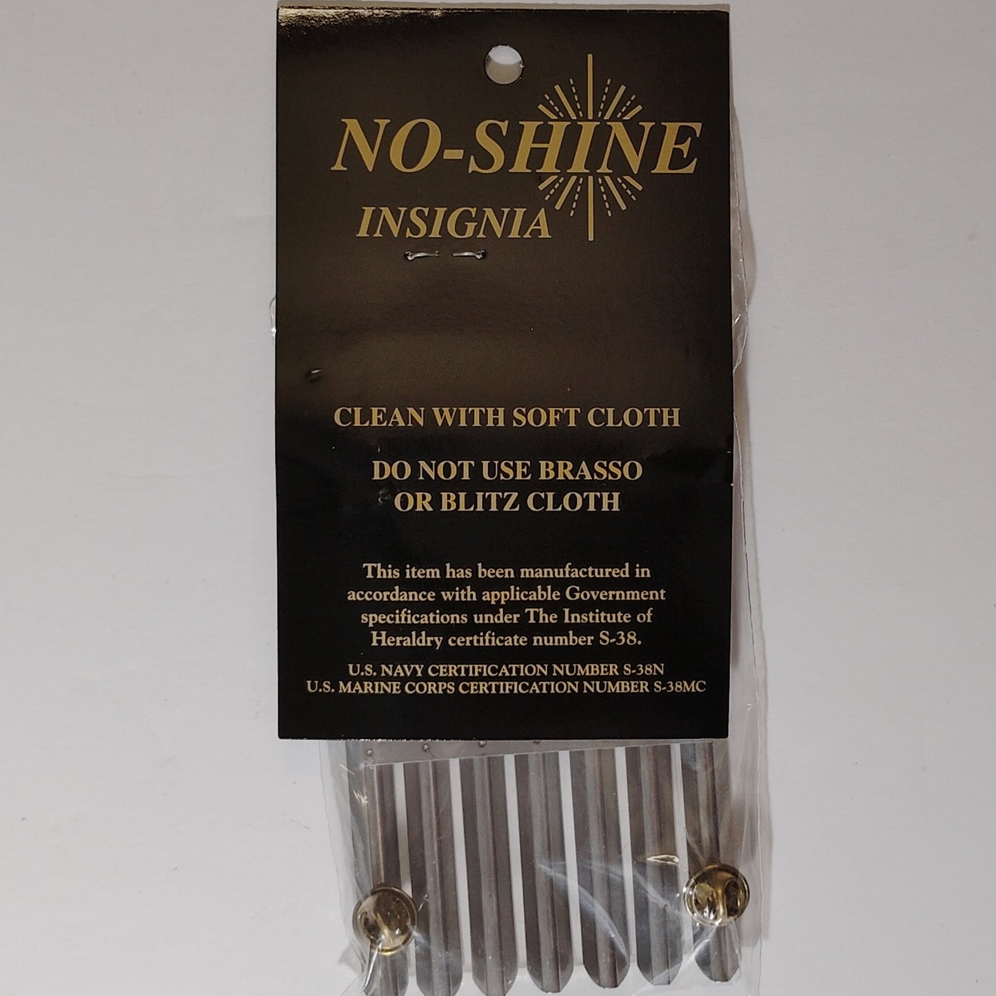 Mounting Rack Bar - 21 Ribbons (Centered w/  No Gap)  No-Shine Insignia