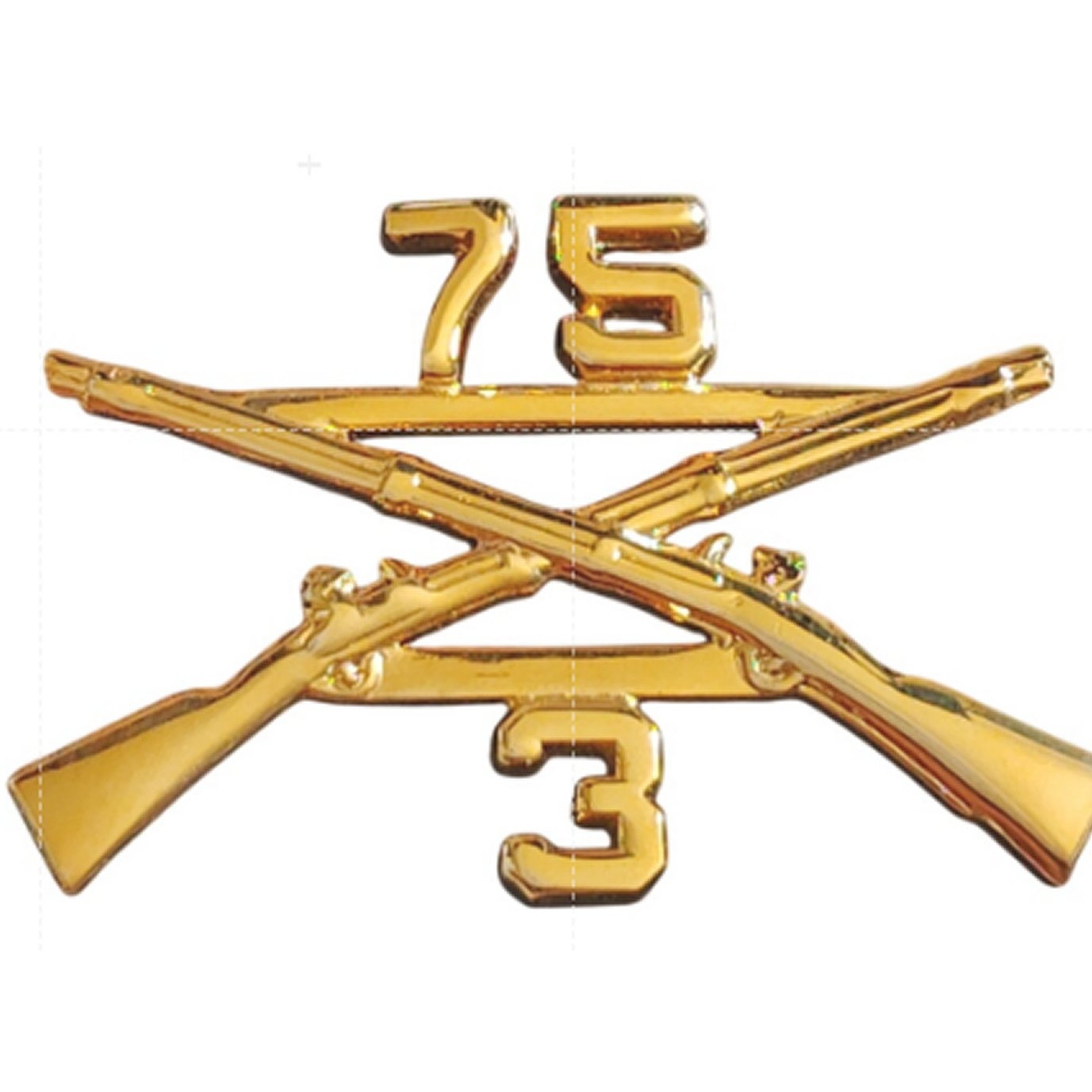 3rd Battalion 75th Ranger Regiment Infantry Crossed Rifles Novelty Lapel Pin Set