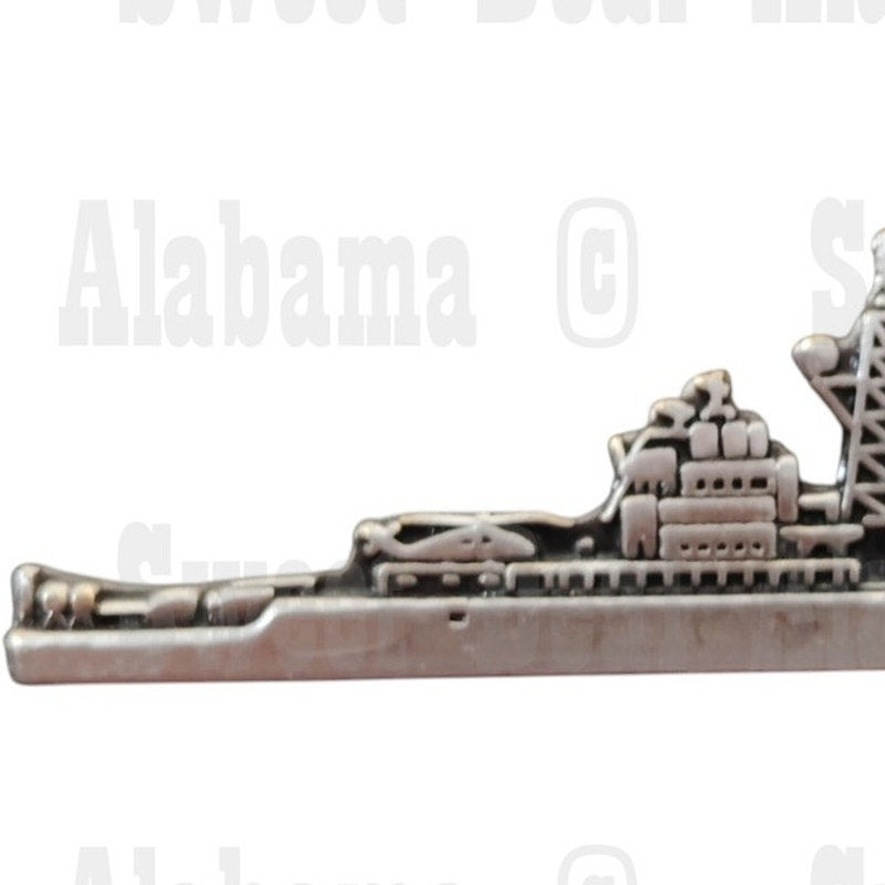Large Aegis Cruiser Ship Collector's Hat, Lapel, Brooch Pin 2-1/2"W x 5/8"H