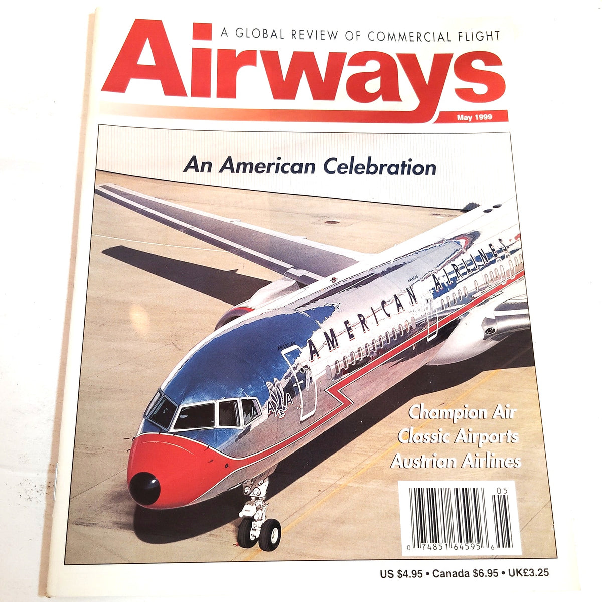 Airways Magazine May 1999 - "An American Celebration" Boeing 727-200 Cover