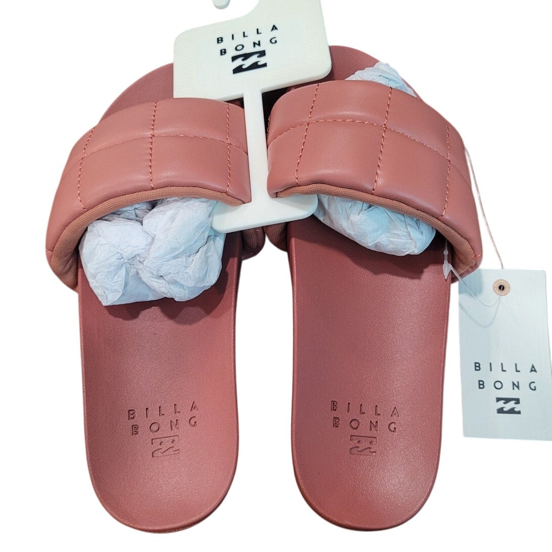 Billabong Women’s Alana Slide Sandal – Sweet Tea Brown, Size 5