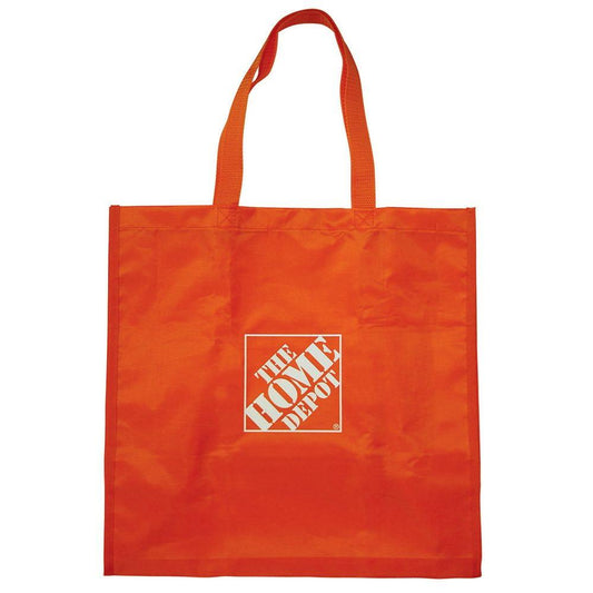 The Home Depot 7.25 in. Reusable Shopping Bag, Orange, 7.25"W x 15.5"H