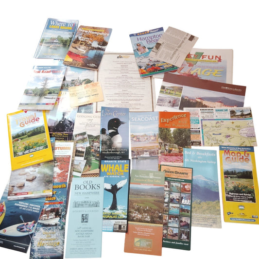 Vintage New Hampshire Travel Ephemera Lot 2010 White Mountains Seacoast 3.75 Lbs