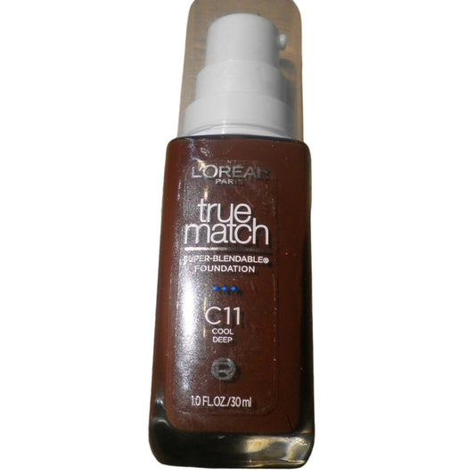 L'Oreal Paris True Match Super-Blendable Foundation Medium Coverage, C11, Deep
